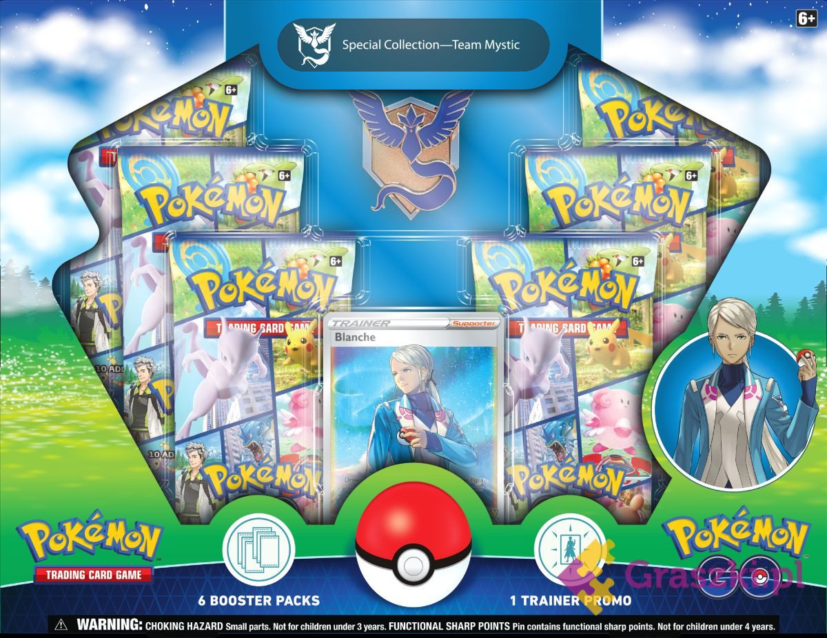 Pokémon TCG: Pokémon Go - Team Special Pin Collection Team Mystic (Blanche)
